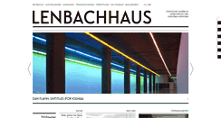 Desktop Screenshot of lenbachhaus.de